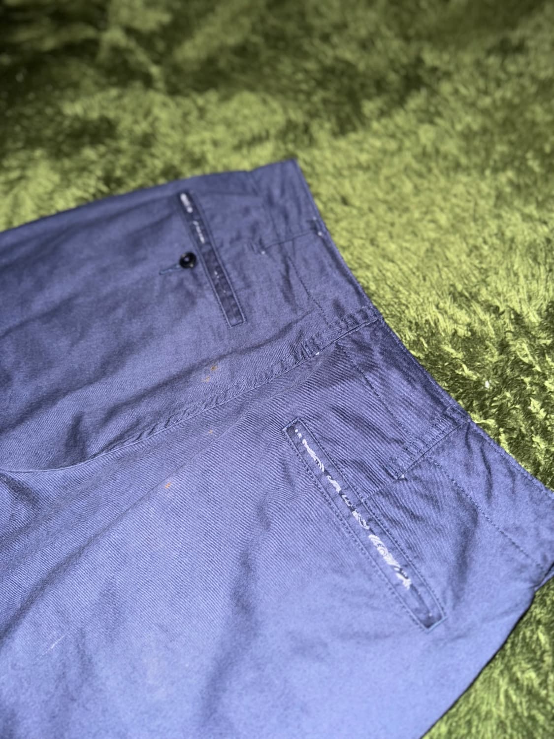 [S] Beams 빔즈 재팬 크롭 워시드 치노 팬츠 네이비 상품이미지7