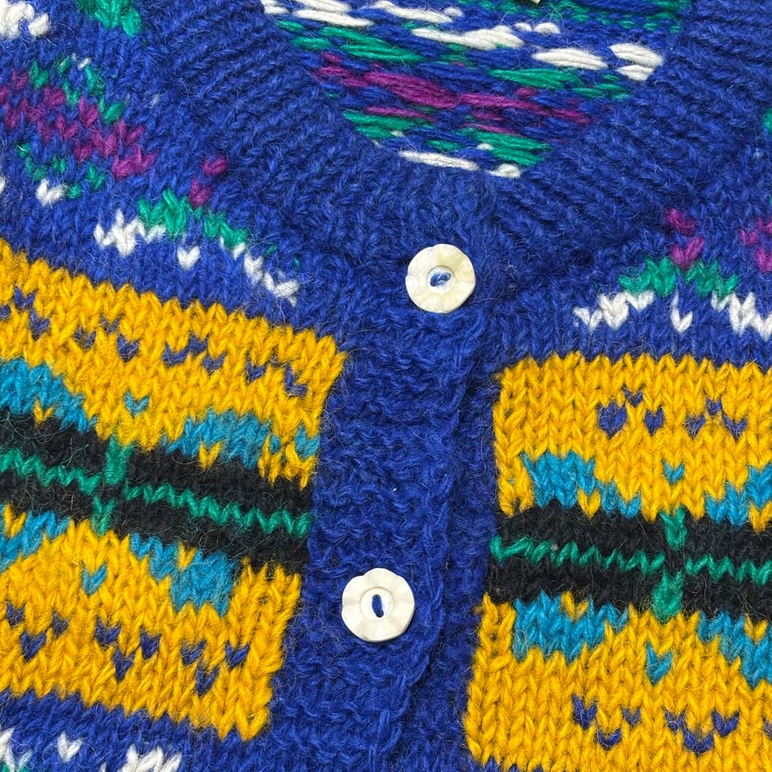 Vintage FairIsle Wool Sweater Cardigan 상품이미지3