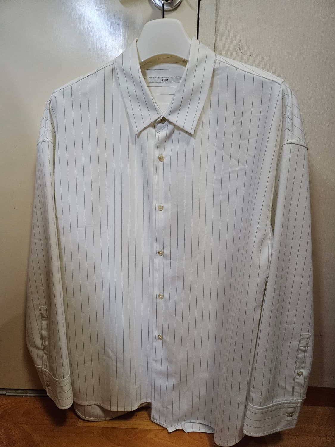 95 ~ 100) 시스템 옴므 오버핏 스트라이프 셔츠 상품이미지1