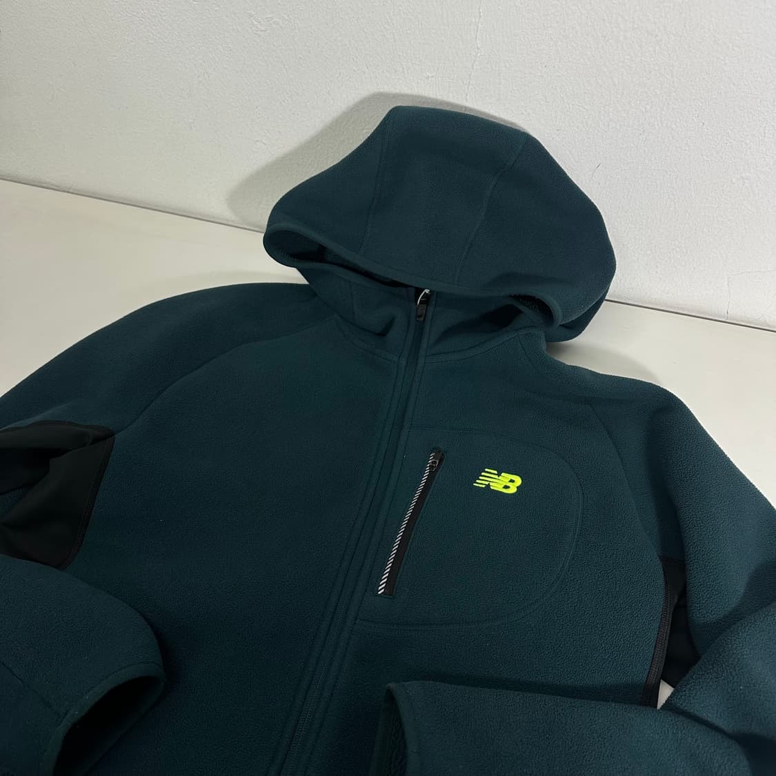 L 뉴발란스 딥청녹 플리스 후드집업 상품이미지1