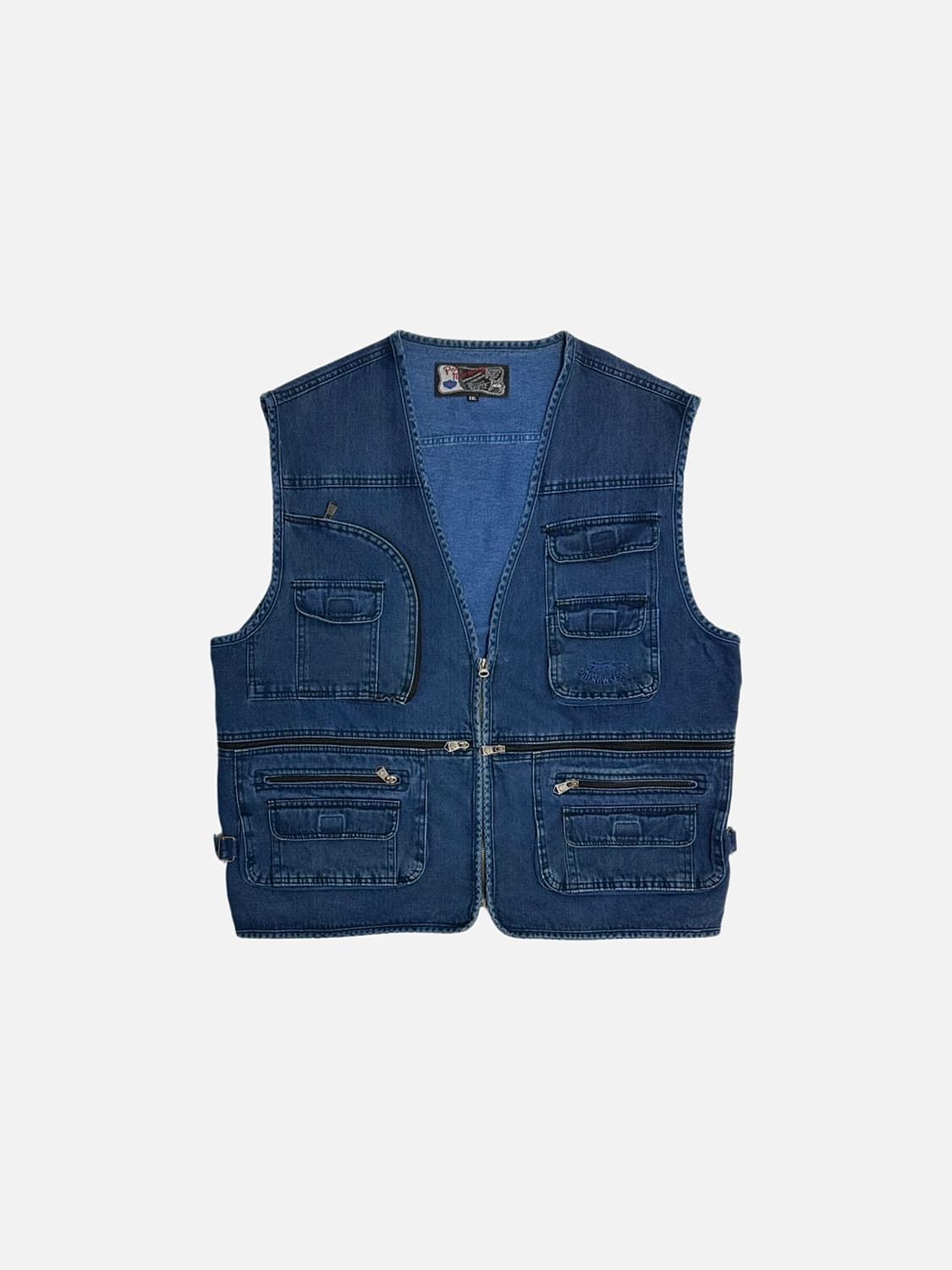 폴뉴망 빈티지 데님 베스트 자켓 청조끼 상품이미지1