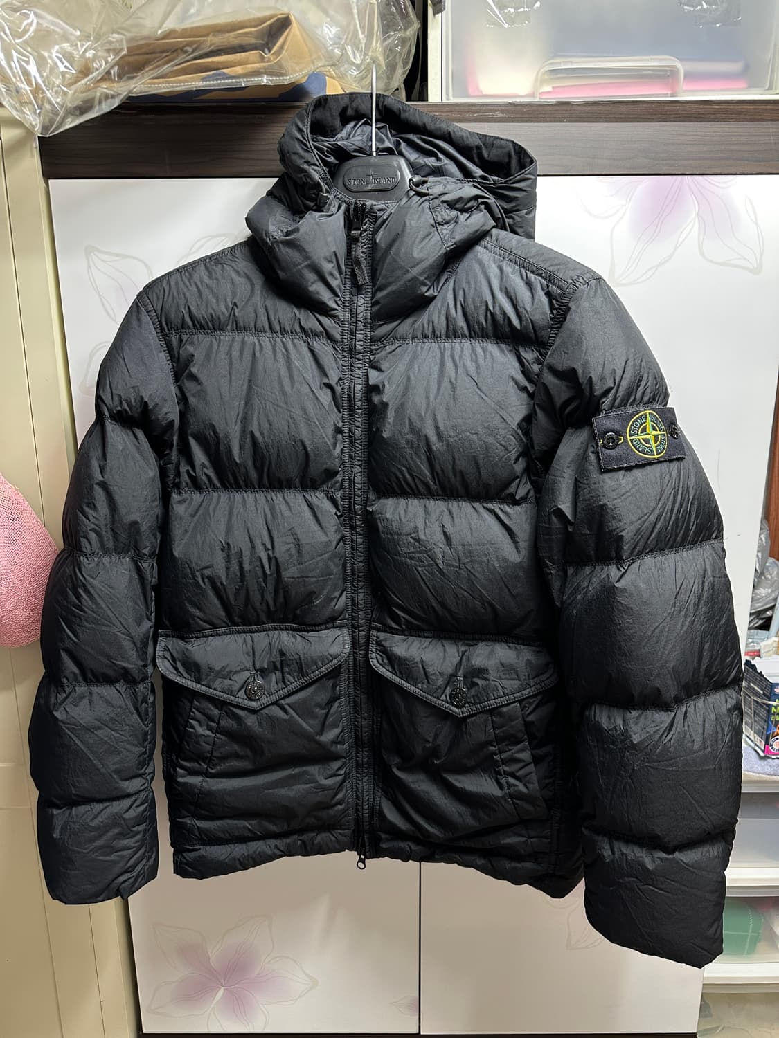 24FW 스톤아일랜드 크링클랩스 후드 패딩 S 상품이미지1