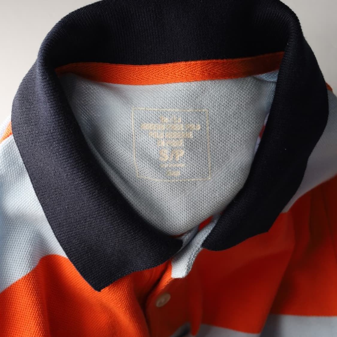 GAP 스트라이프 피케 반팔 카라티 S 상품이미지5