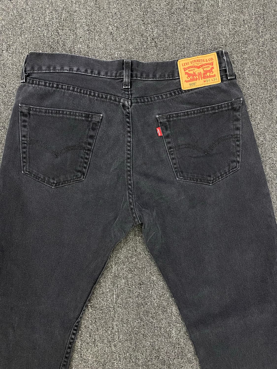 Levis 리바이스 505 흑청 데님팬츠 상품이미지6