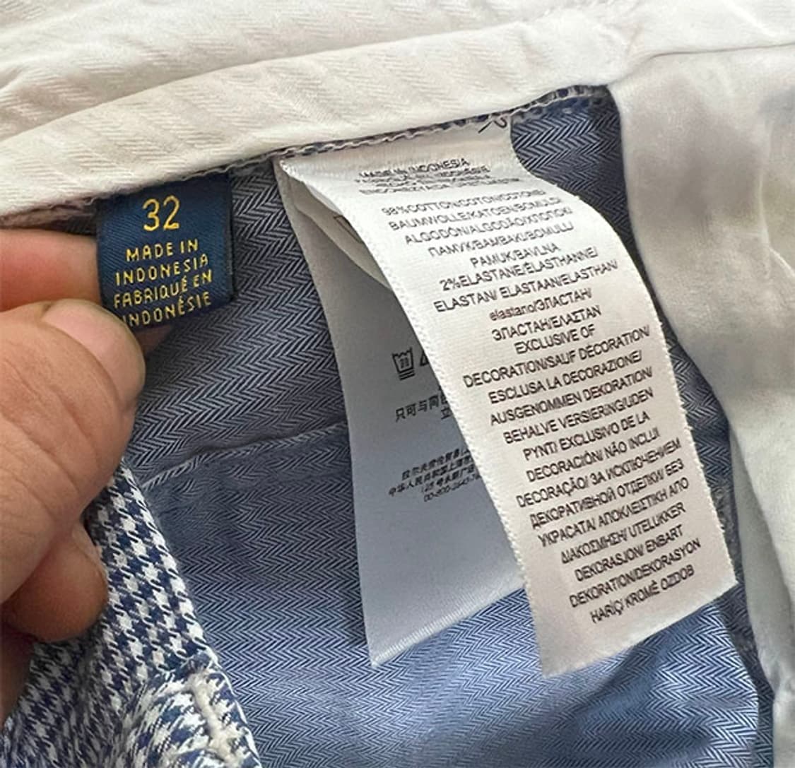 POLO 폴로 남자 반바지 깅엄체크 캐주얼 시원한 새상품 L 32 상품이미지5