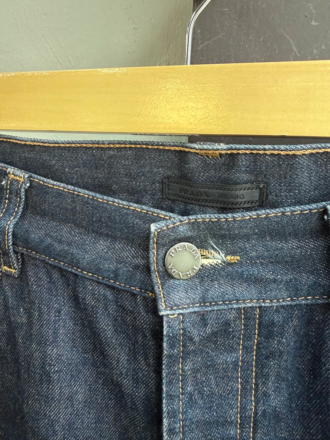 31~32/ 프라다 백패치 데님 셀비지 팬츠 상품이미지5