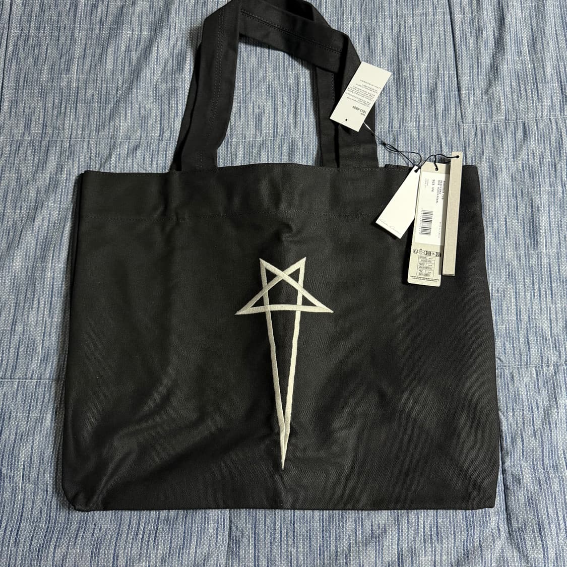 (OS) 릭오웬스 스타 프린트 토트백 상품이미지1