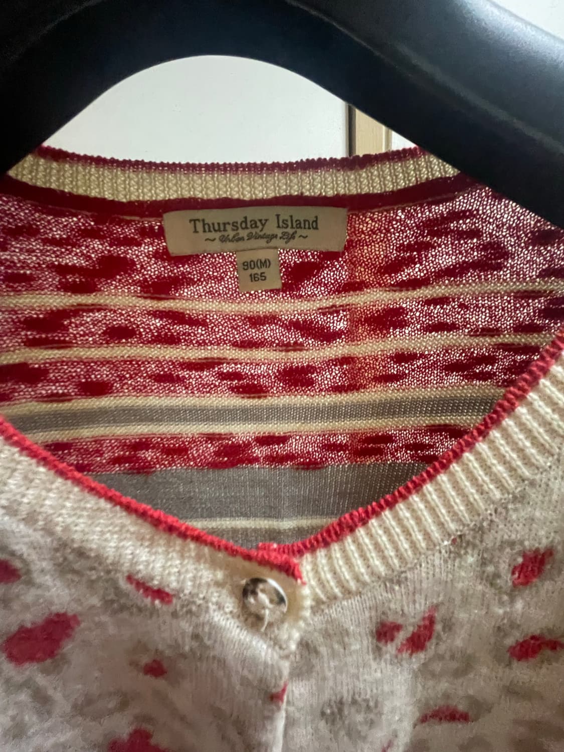 썰스데이 아일랜드 크리스마스깔 가디건 상품이미지4