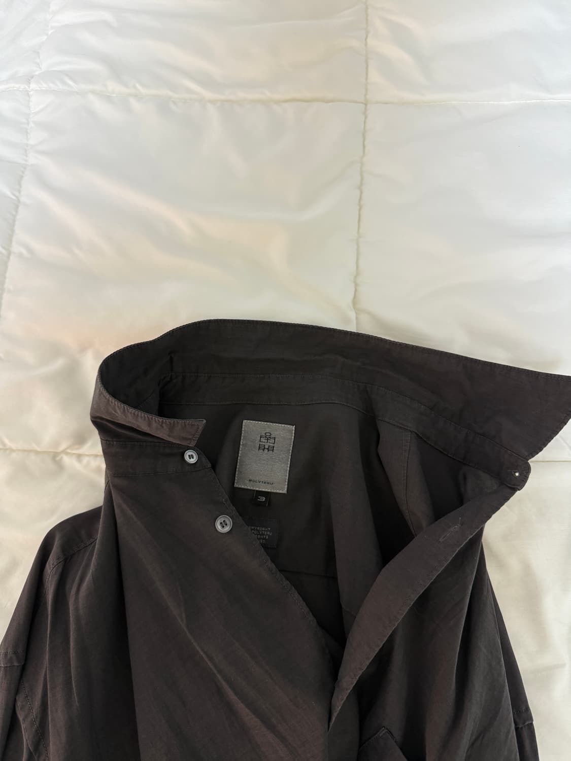 [3]폴리테루 텐코 셔츠 다이드 딥 차콜 상품이미지3