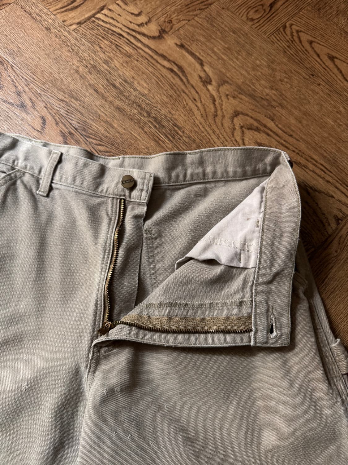 [32]칼하트 USA 더티워싱 데저트 탄 싱글니 카펜터 워크 팬츠 상품이미지3