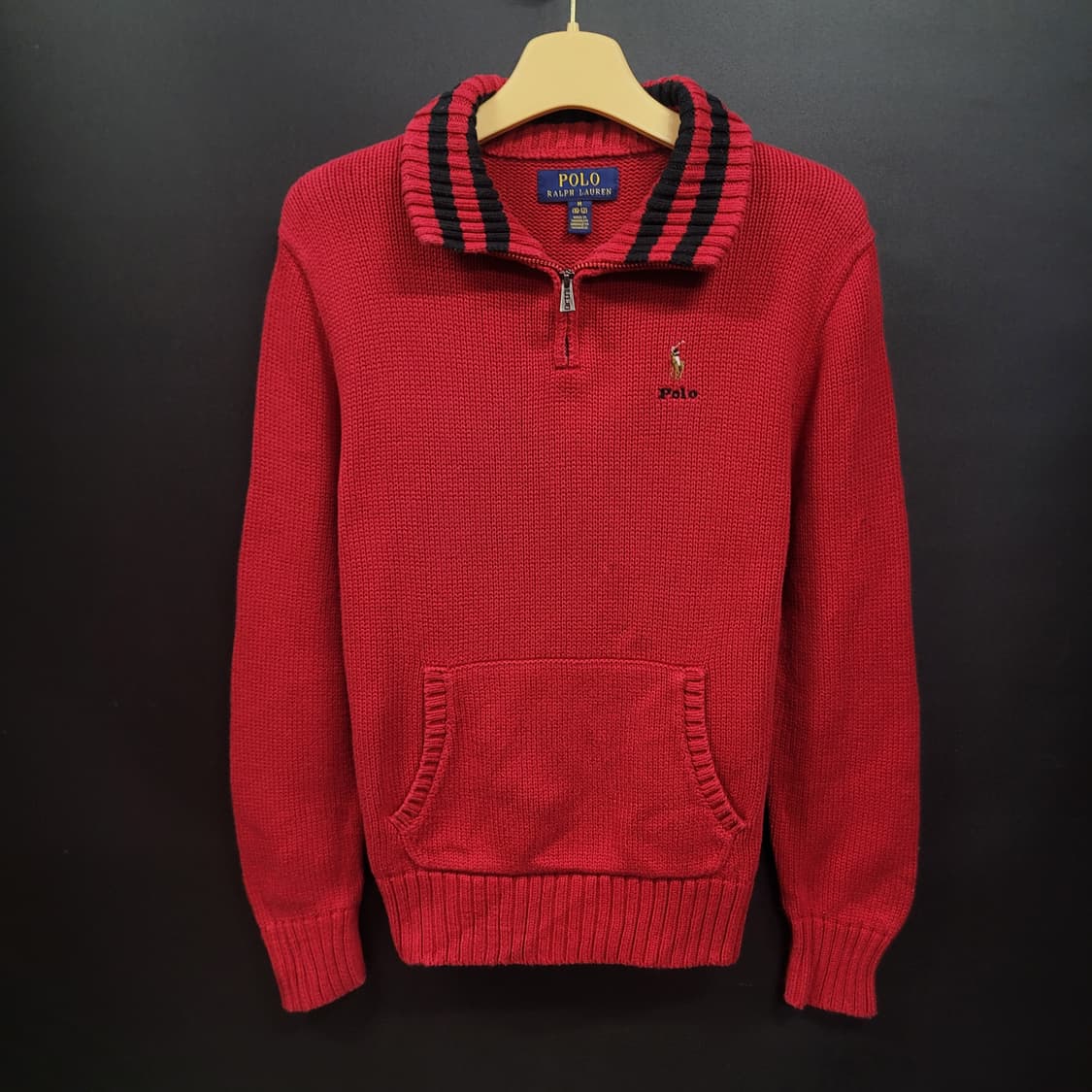 Ralph Lauren 자수로고 하프집업 니트 상품이미지8