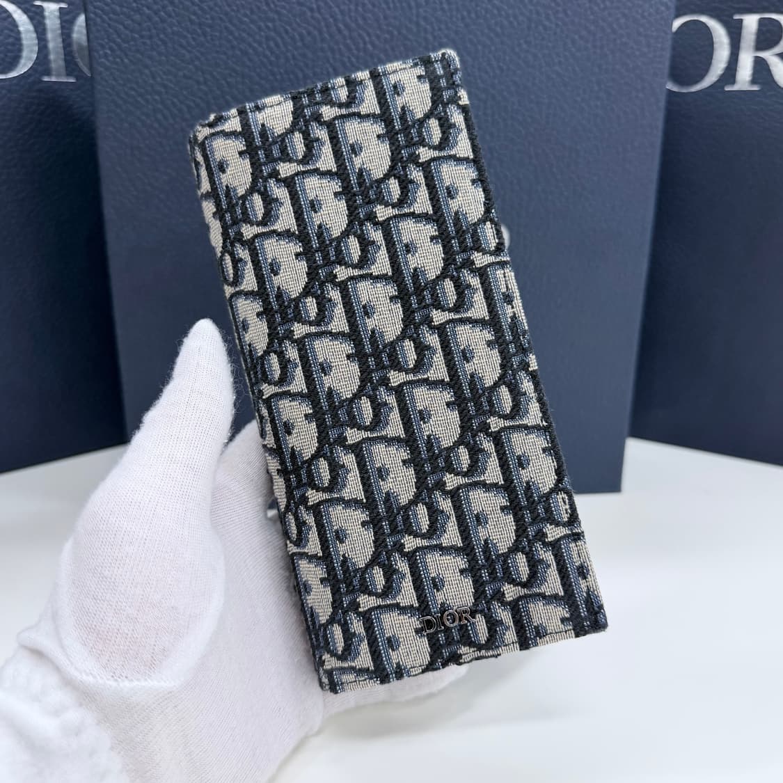 [미사용/선물가능] 26SS 디올 오블리크 자카드 장지갑 베이지 상품이미지2