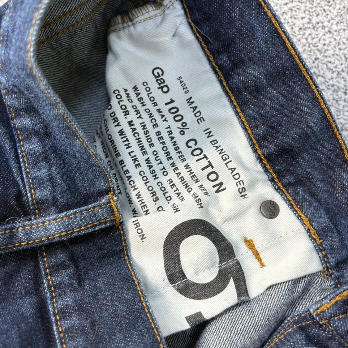 32*32 갭 남성 진청 데님 청바지 0401J 상품이미지6