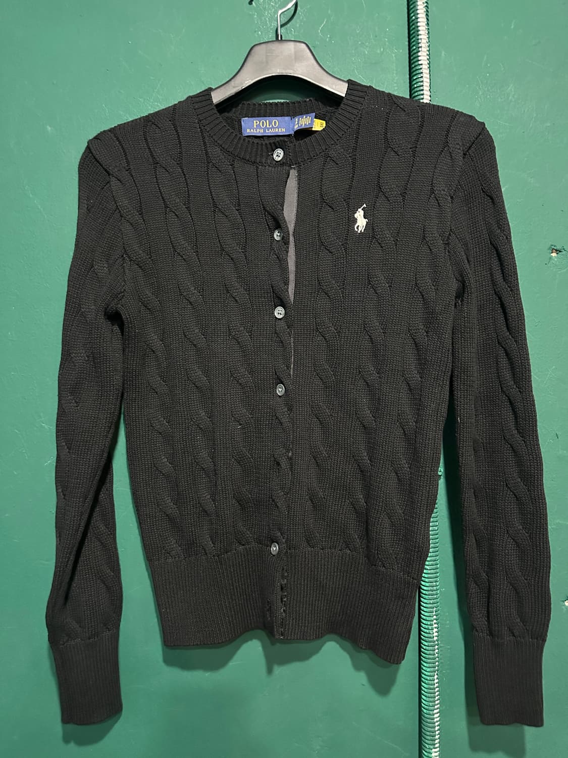 폴로 꽈베기가디건 블랙S 상품이미지1