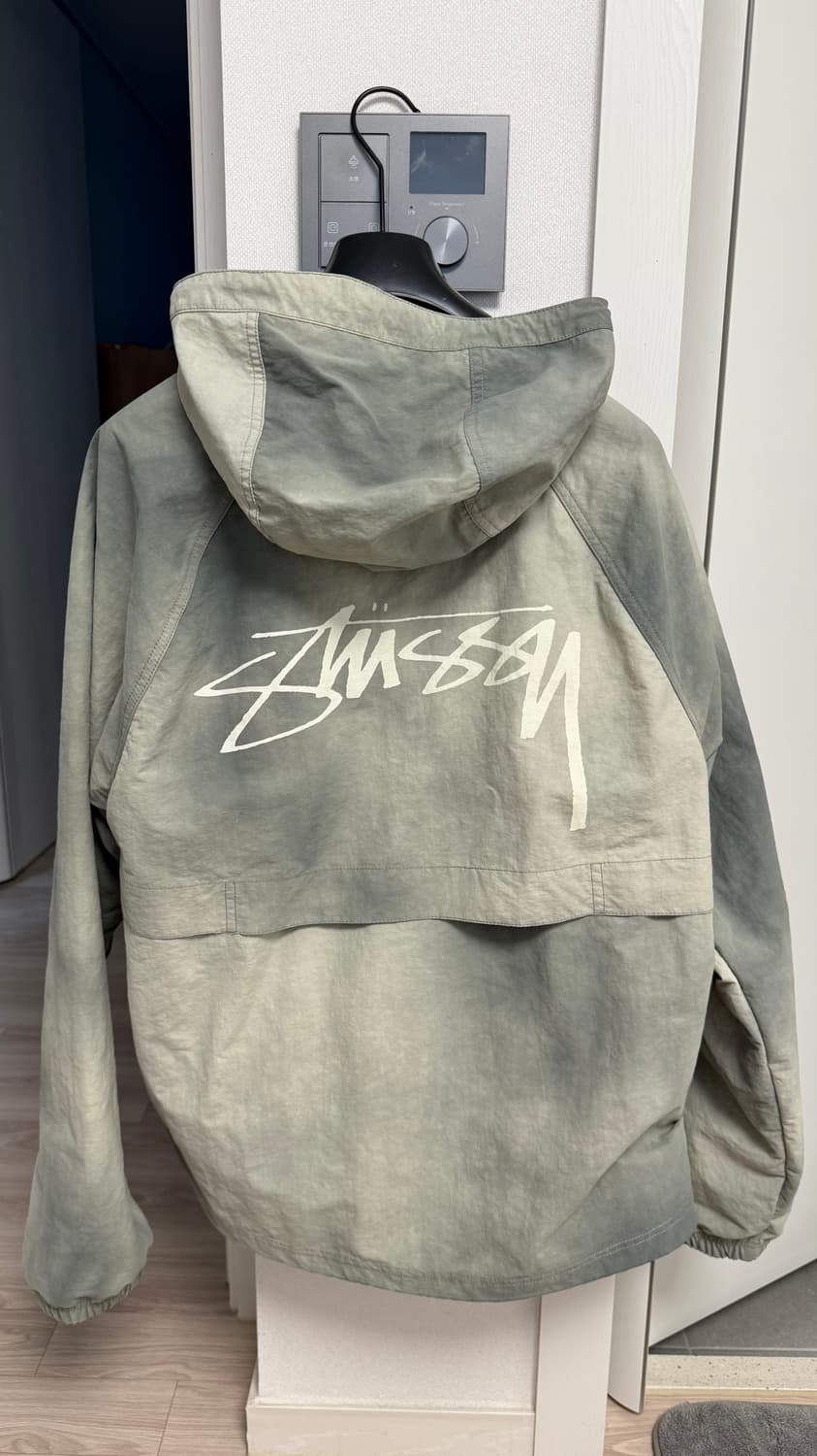 [L] 스투시 웨이브 다이 비치 쉘 자켓 세이지 상품이미지3