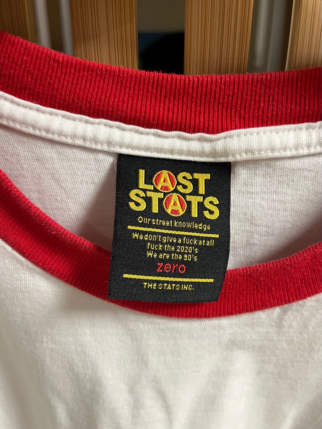 라스탯츠 LASTATS GIRL 걸 티셔츠 레드 상품이미지4