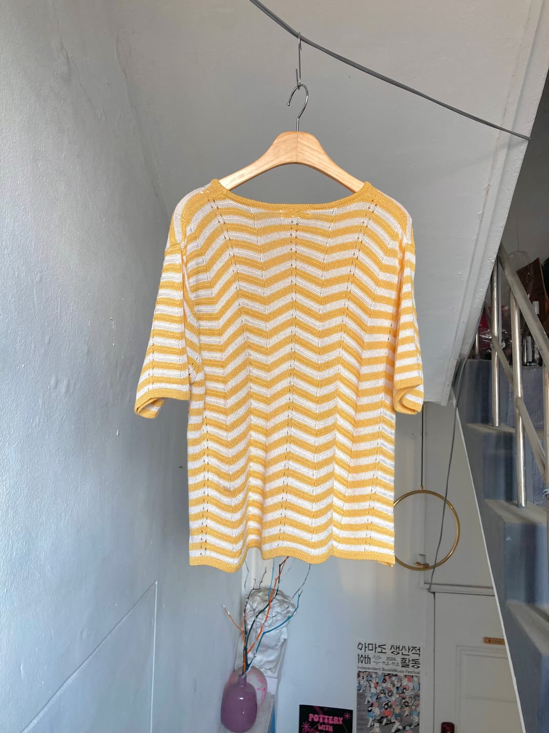 레모나 지그재그 니트탑 상품이미지5