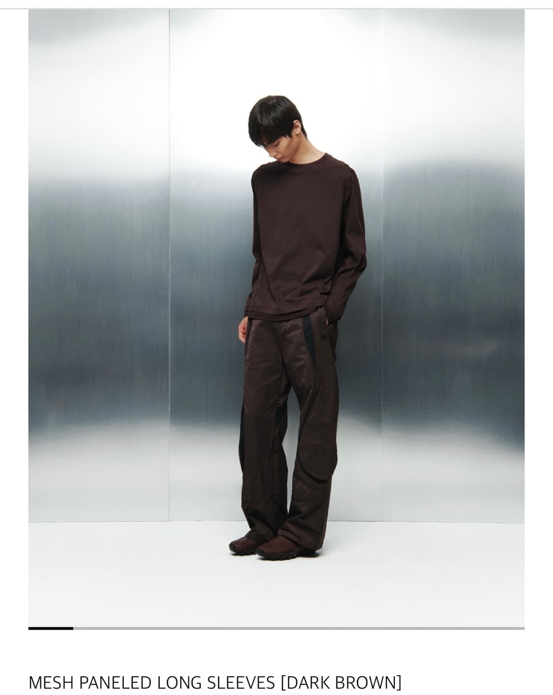 산산기어 슬리브 2사이즈 mesh paneled sleeves brown 상품이미지1