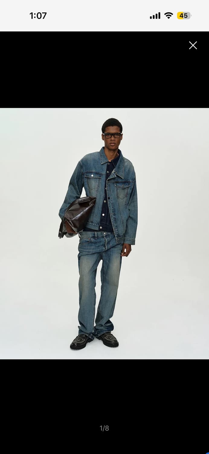 앤더슨벨 레이어드 데님 자켓 xl 상품이미지3