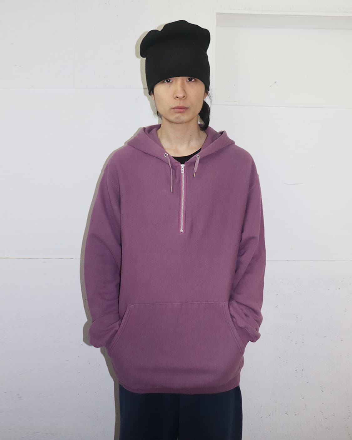 바이널 아카이브 19SS HAMPTON-INN 하프 집업 후디 상품이미지2