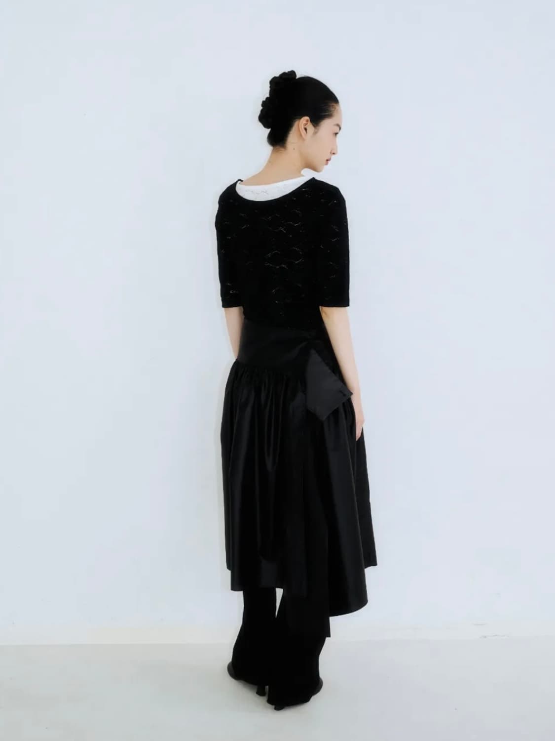 Glossy button wrap skirt 상품이미지5