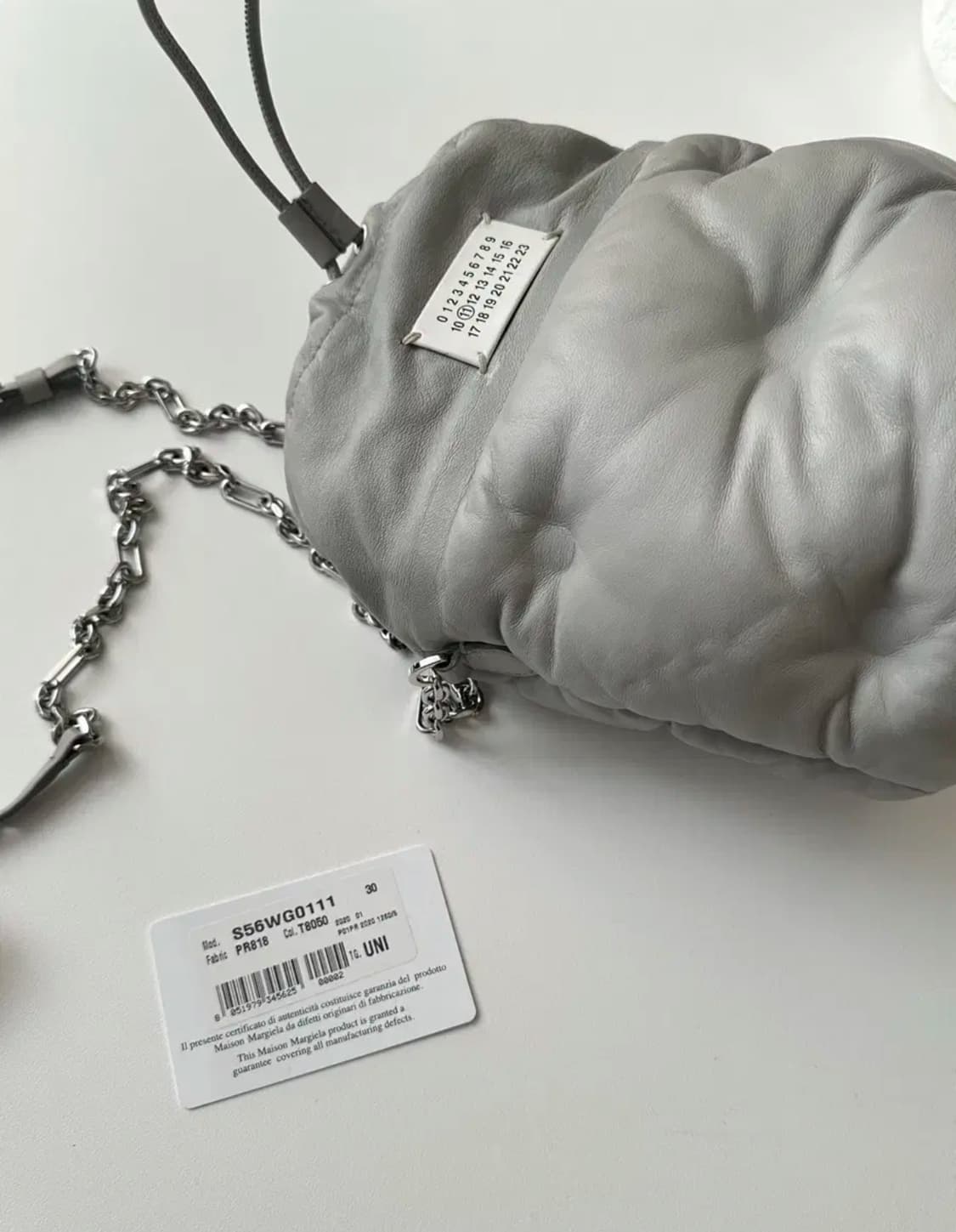 메종마르지엘라 s56wg0111 글램 슬렘 버킷백 그레이 상품이미지3