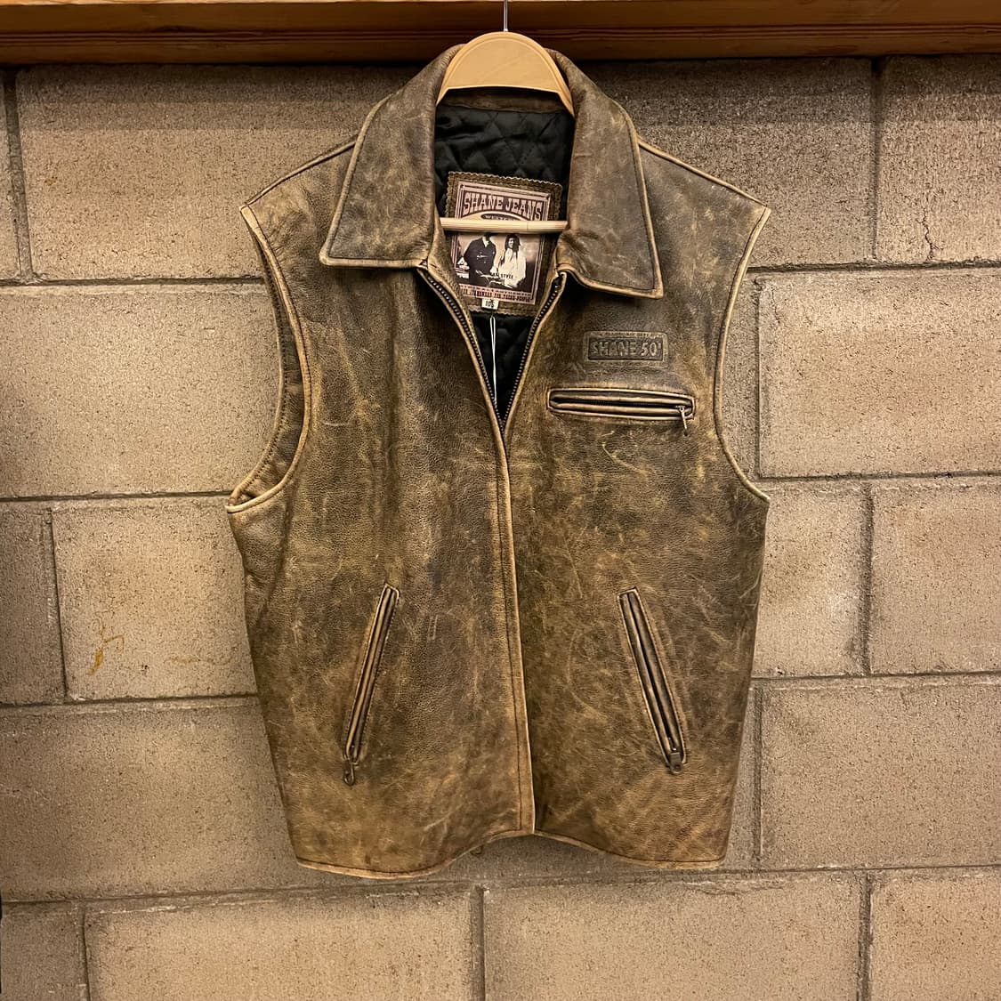 Shane Jeans 소가죽 조끼 상품이미지1