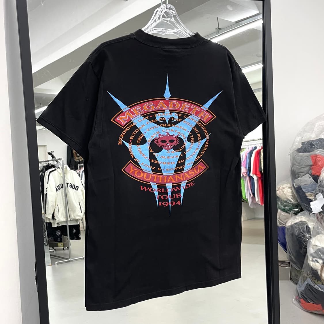 메가데스 90s 1994년도 자이언트 바디 빈티지 밴드티 반팔 티셔츠 상품이미지4