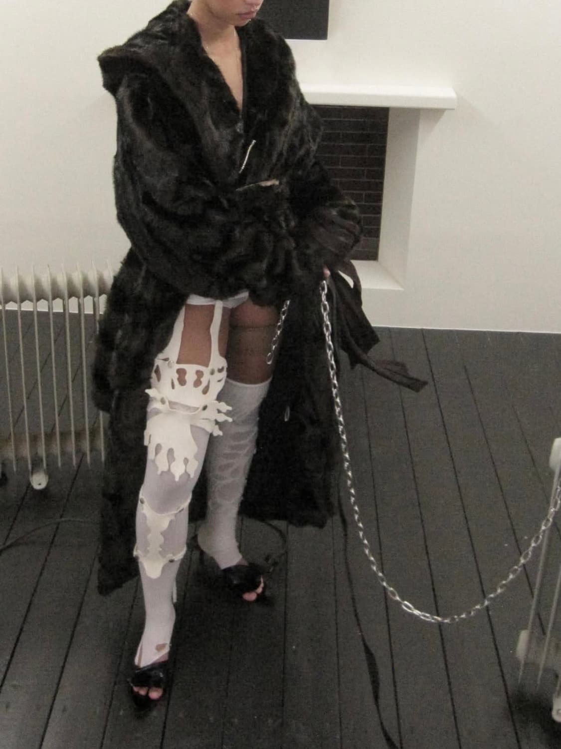 604service FAUX FUR CLASSIC ROBE COAT 상품이미지4