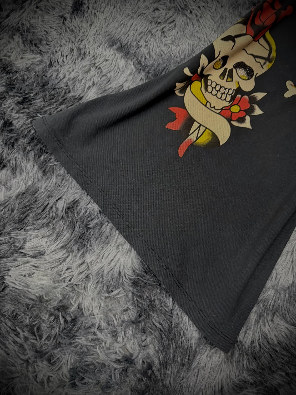 Ed Hardy 스컬 큐빅 블랙 슬리브리스 상품이미지7
