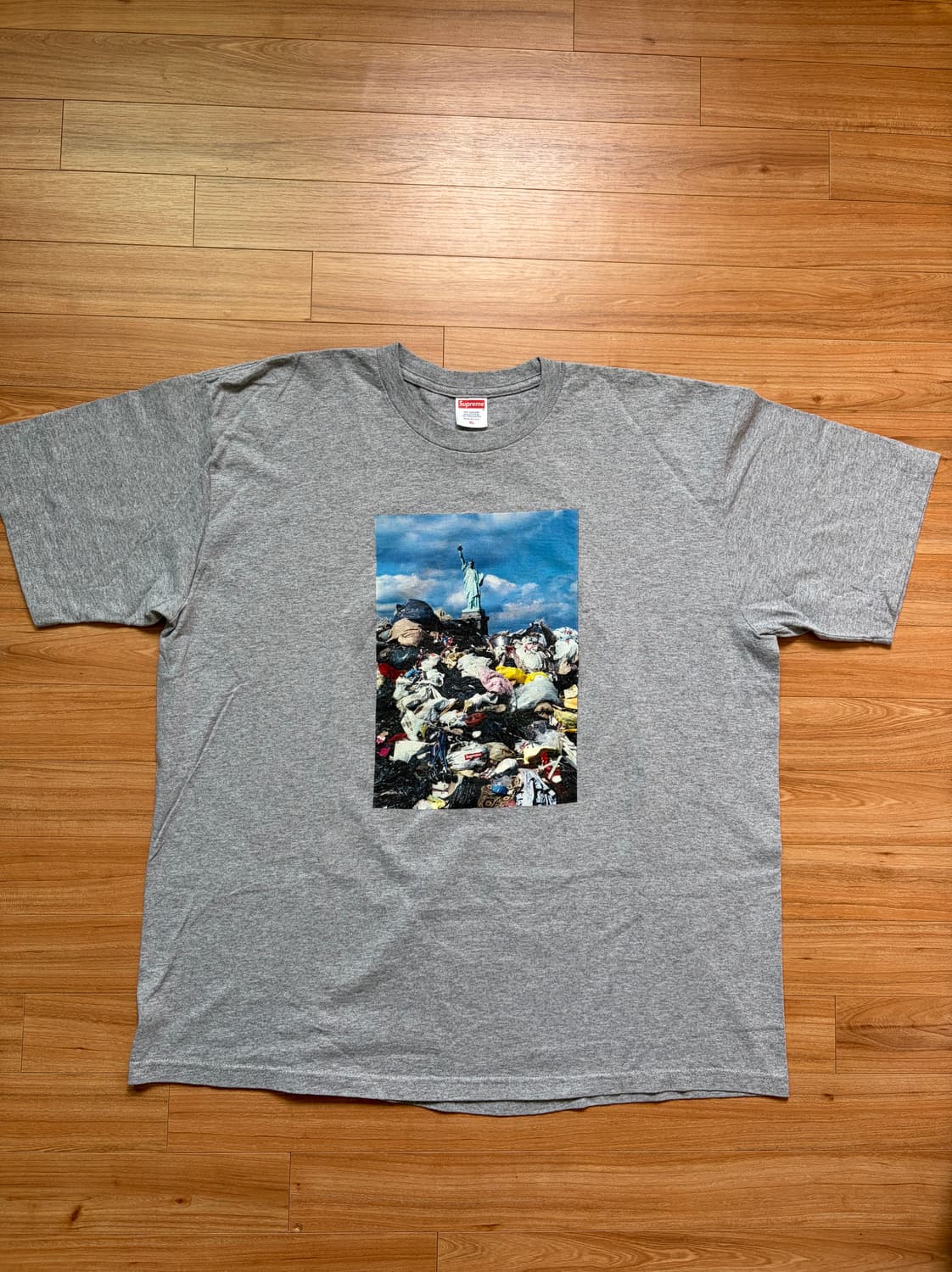 [XL] 슈프림 트래시 티셔츠 헤더 그레이 상품이미지1