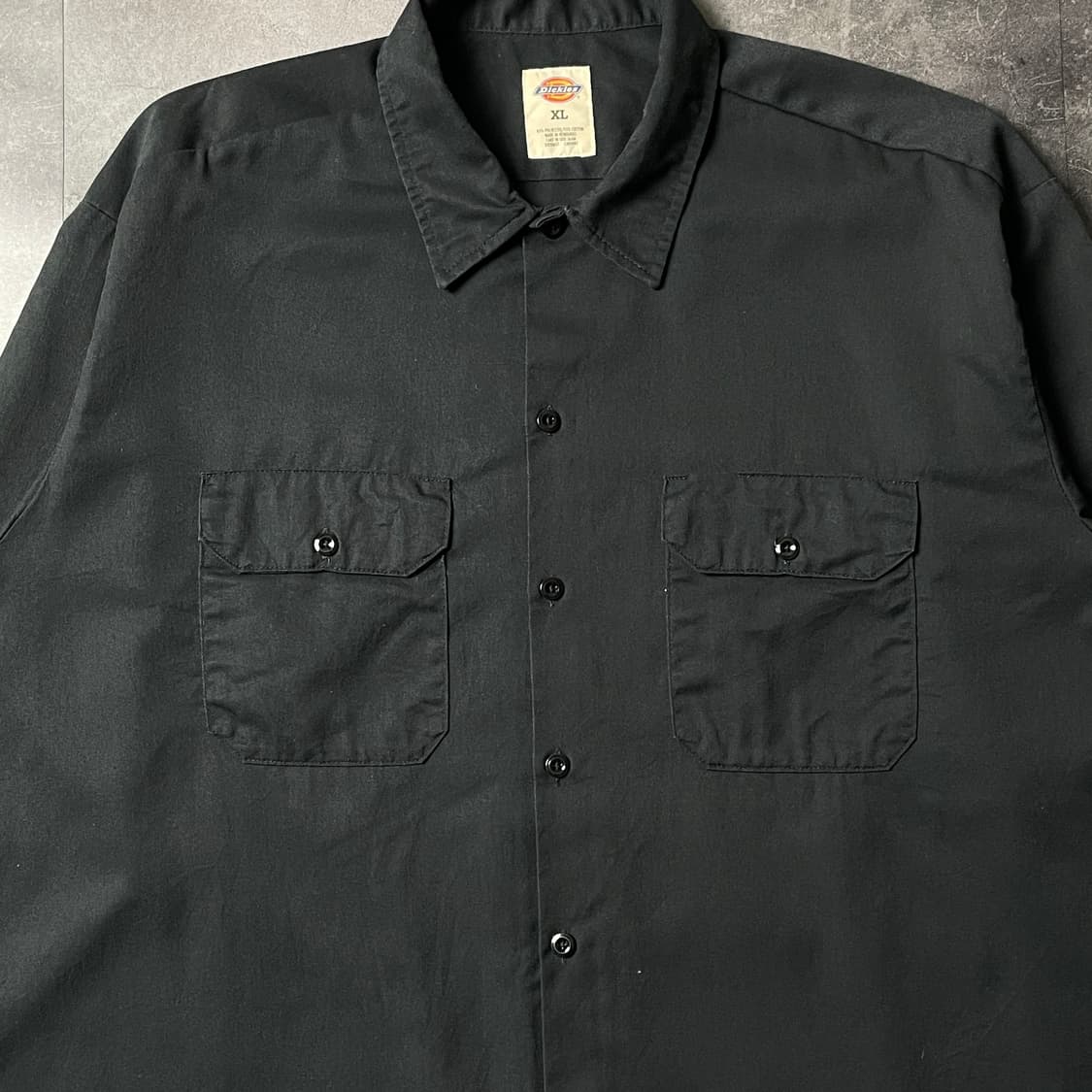DICKIES 디키즈 빈티지 블랙 플랩포켓 워크 셔츠 A00899 상품이미지3