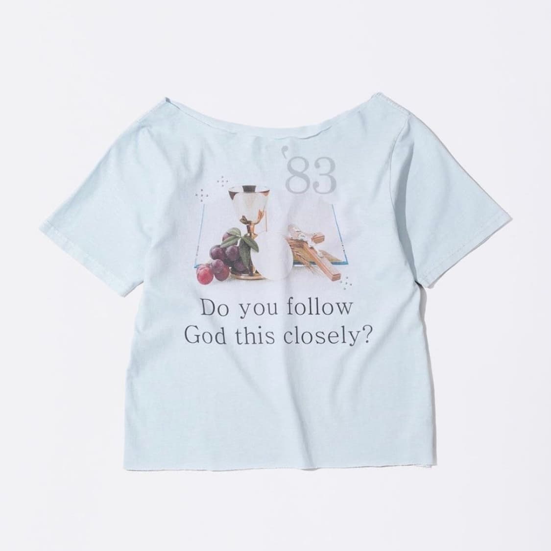 스컬프터 83 Faith Cut Out Tee Washed Blue 상품이미지4