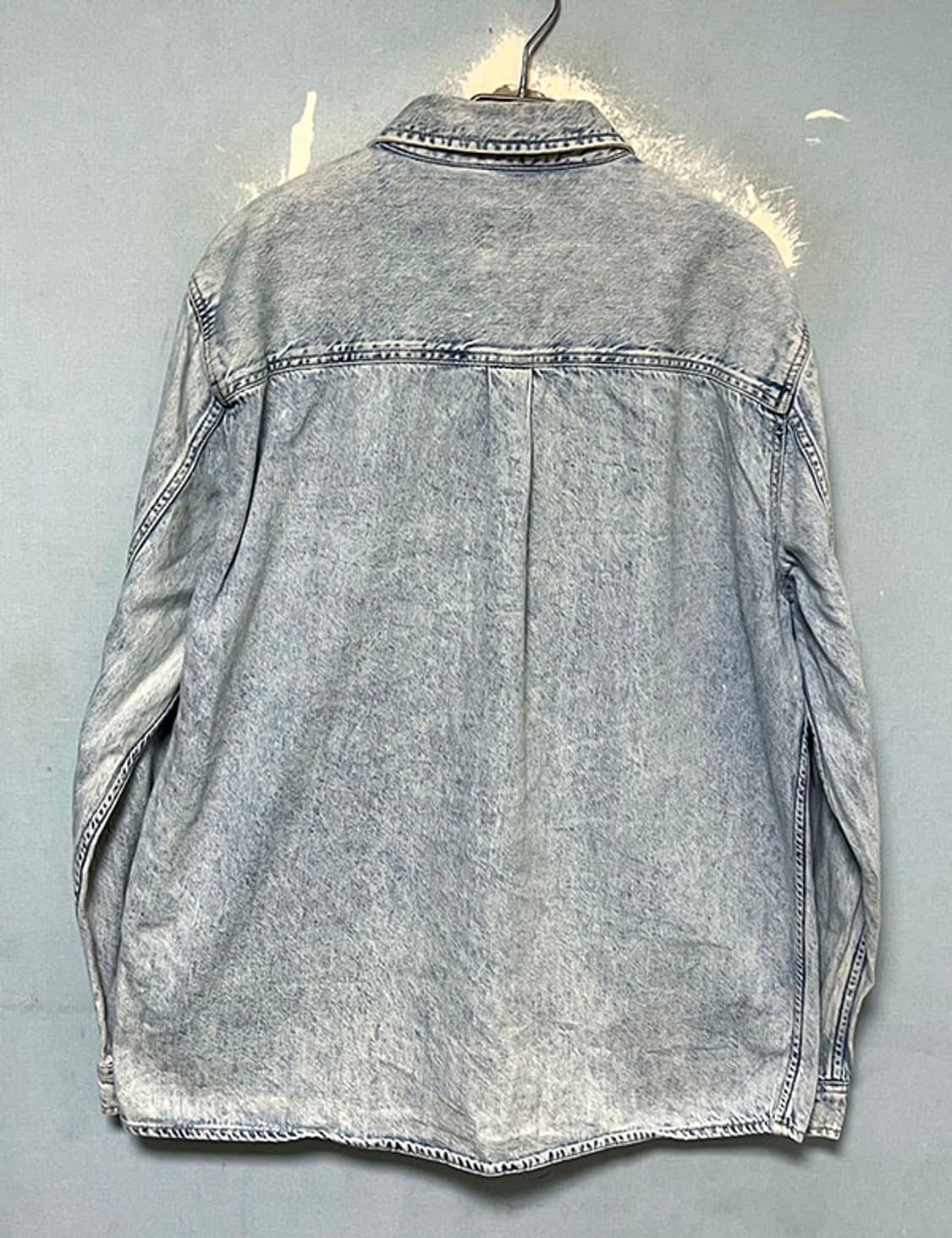 ZARA 자라 남자 데님셔츠 헤비 청남방 투포켓 추동 L 100-105 상품이미지2