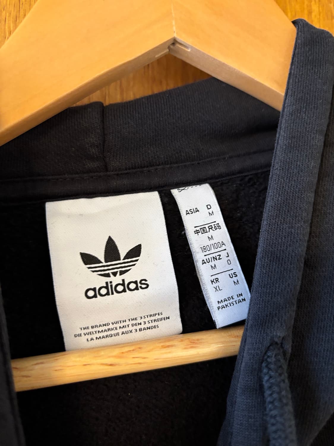 아디다스 삼선 후드티 블랙 상품이미지3