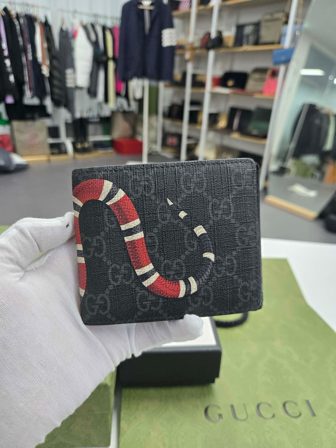 [40%할인] 구찌 킹스네이크 반지갑 상품이미지2