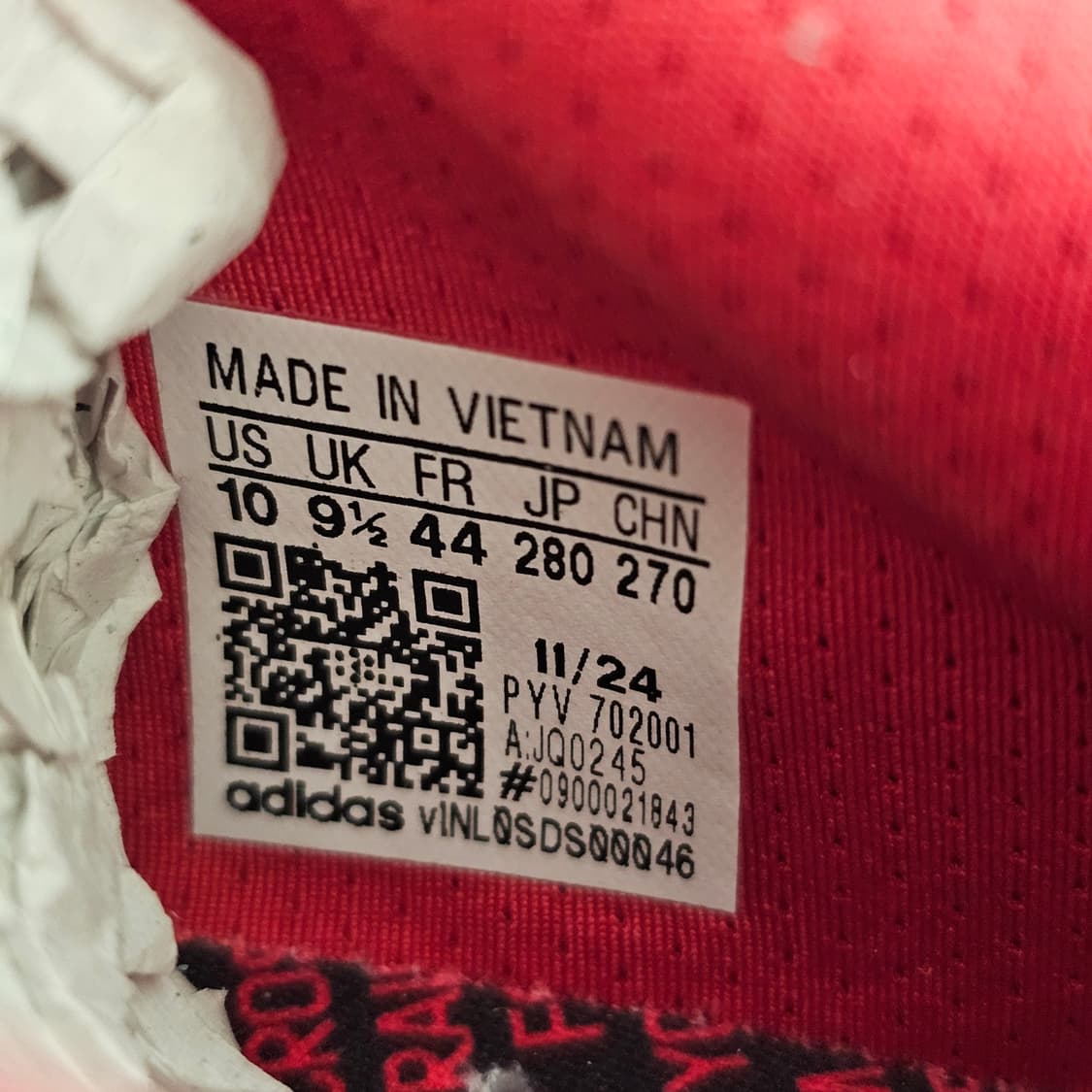 280 새제품 아디다스 아디제로 SL 2 네브라스카 레드 런닝화 러닝화 상품이미지8