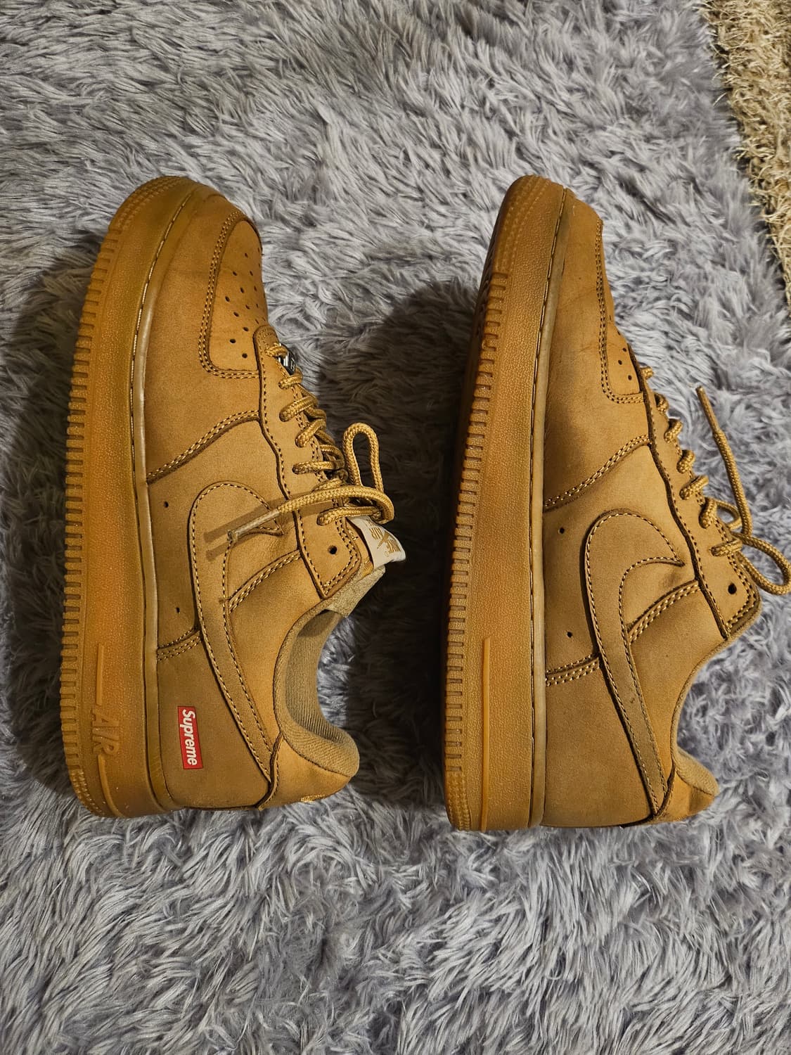 정품(A급)나이키x슈프림 에어포스1 로우 플랙스 된장포스 상품이미지4