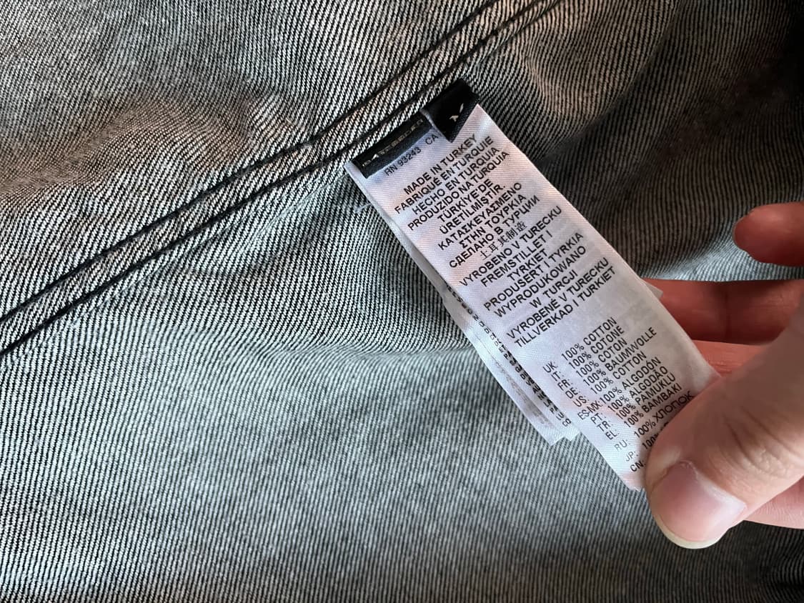 디젤 D 오션 웨스턴 셔츠 - 블랙:다크 그레이 M 상품이미지6