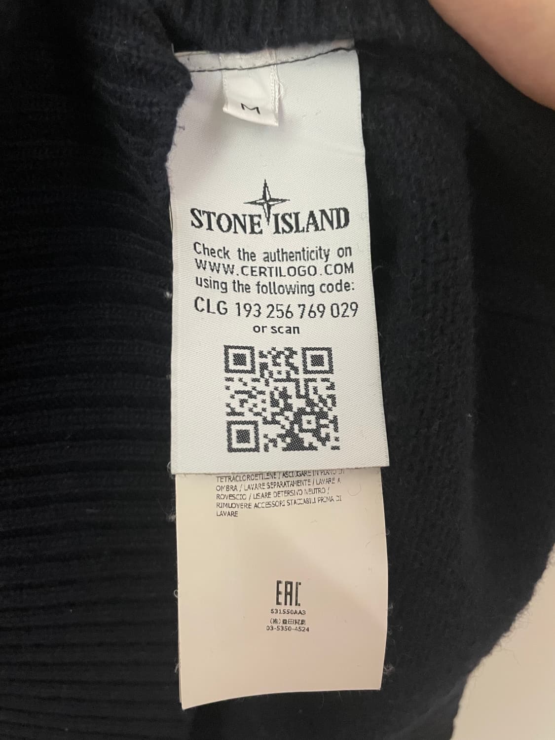 스톤아일랜드 니트 네이비 M 상품이미지4