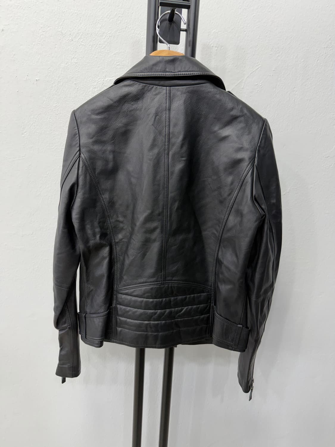 정품) ROBO 로보 블랙 가죽 라이더 양가죽 자켓 55 상품이미지5