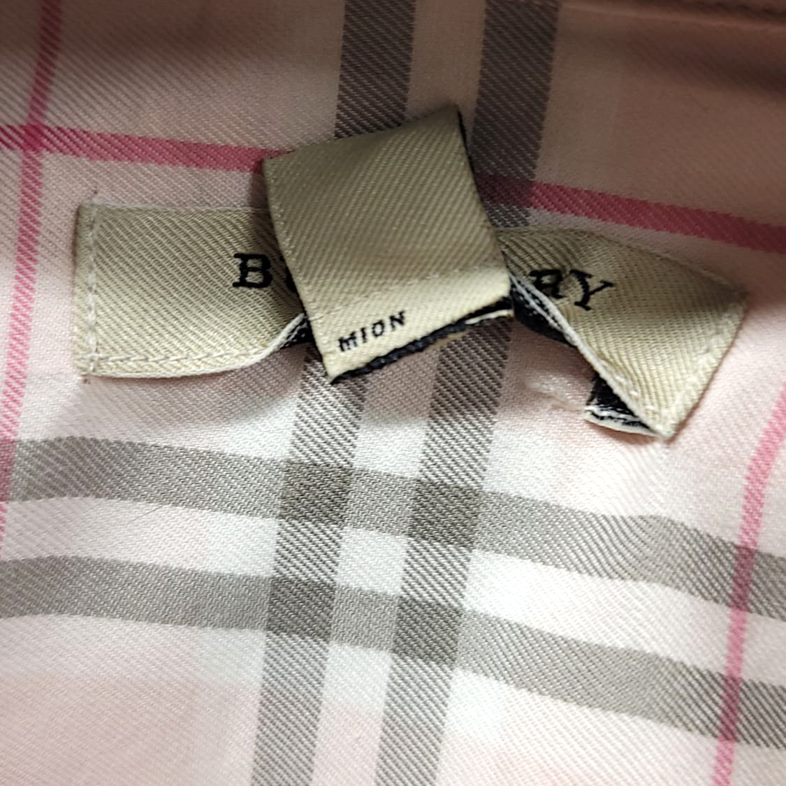 [L] 버버리 라이트핑크 시그니처 노바체크 긴팔셔츠 상품이미지9