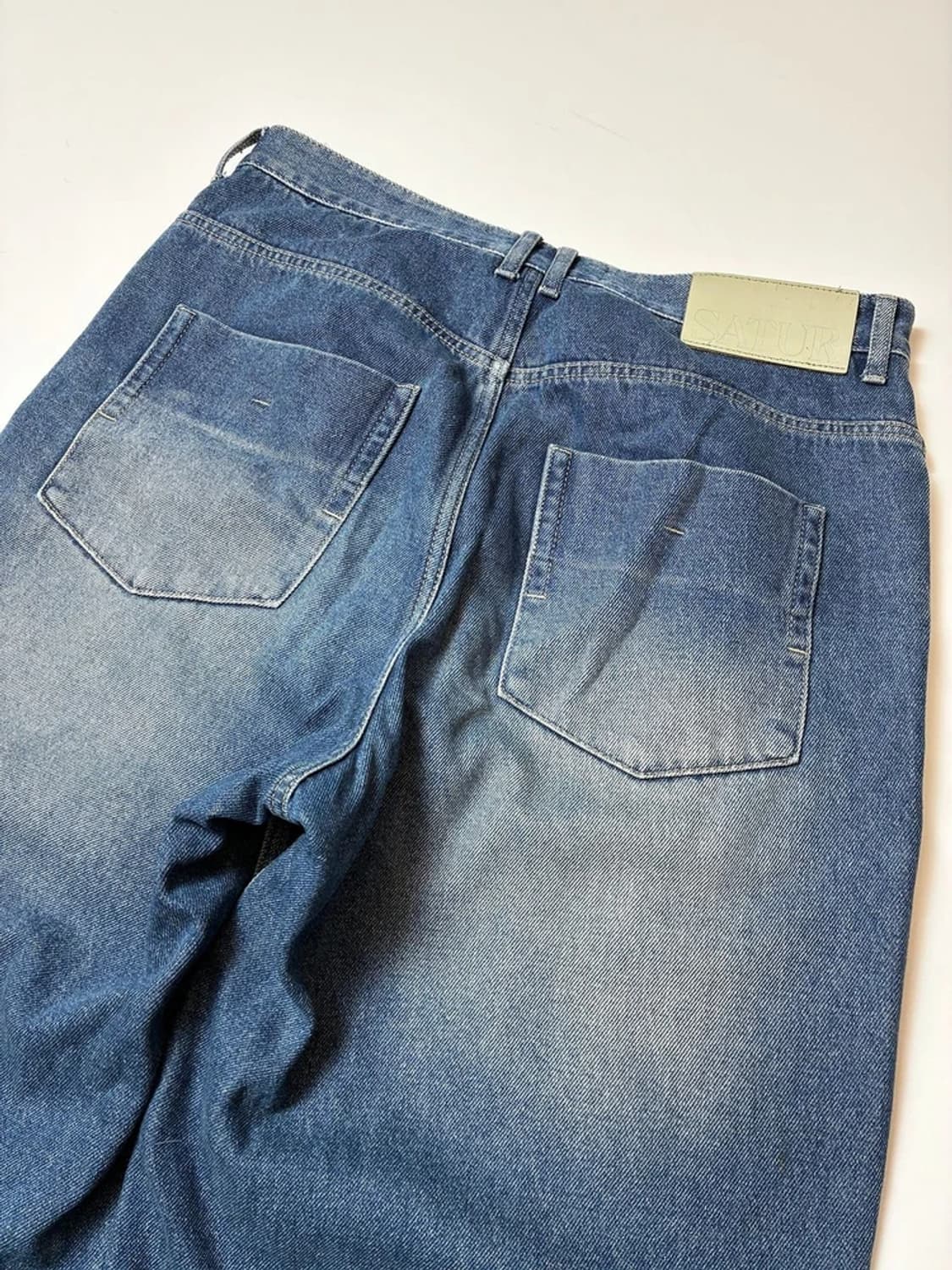 세터 SATUR 브루클린 뉴트로 와이드 워시드 데님 팬츠 PN8231 상품이미지6