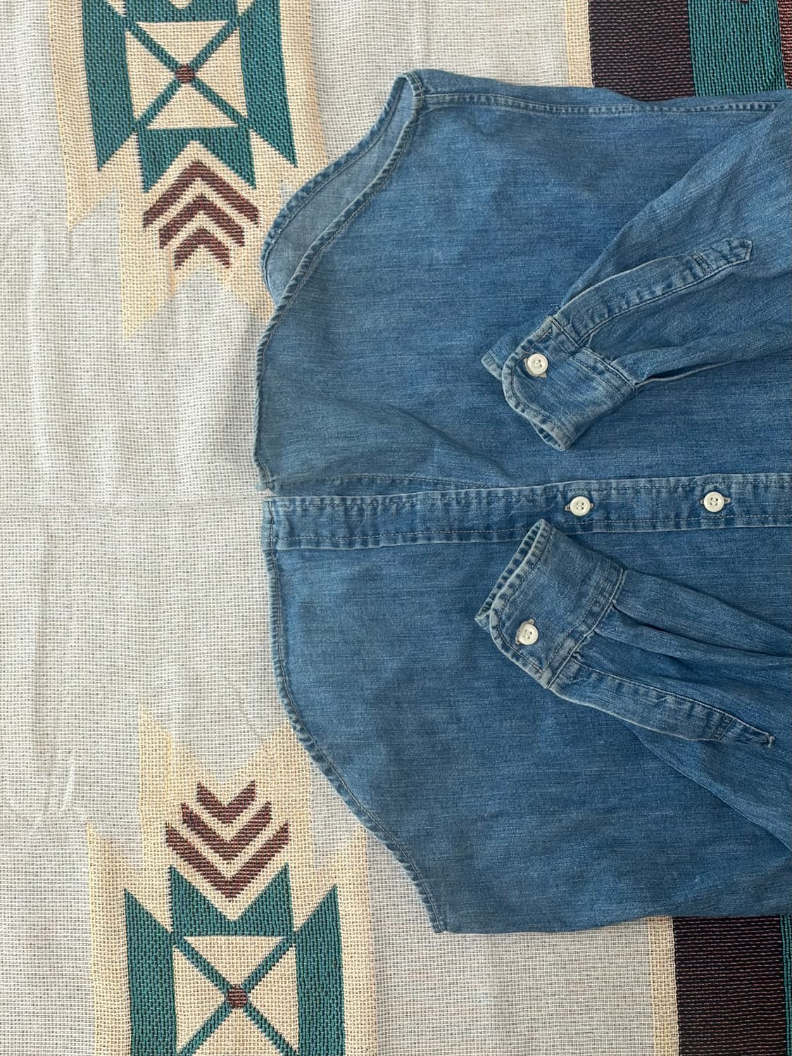 90~00s 랭글러 웨스턴 워크 데님 셔츠 상품이미지4