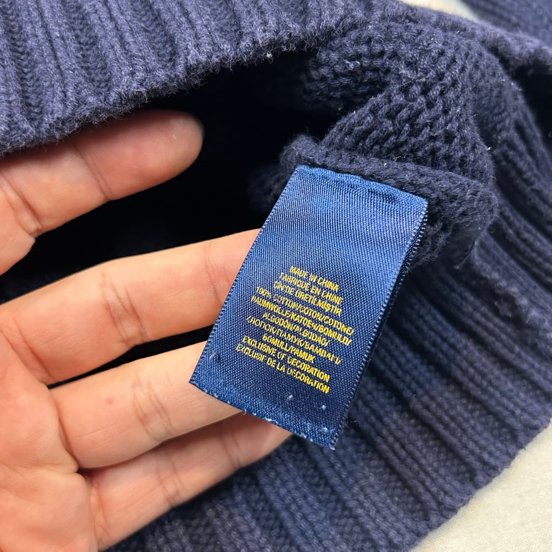 S) 폴로 랄프로렌 네이비 성조기 반집업 스웨터 니트 상품이미지6