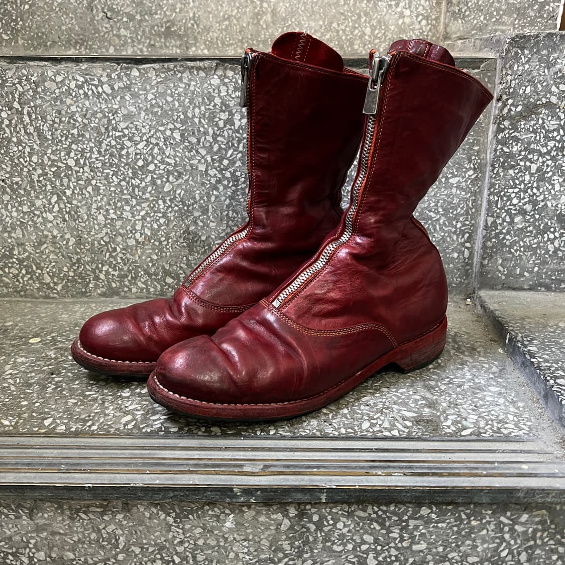 구이디 310 프론트 지퍼 부츠  상품이미지1