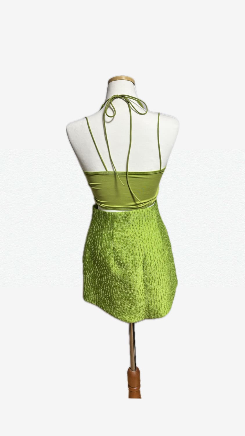 자라 그린 홀터넥 코르셋 투피스 세트 셋업 상품이미지2