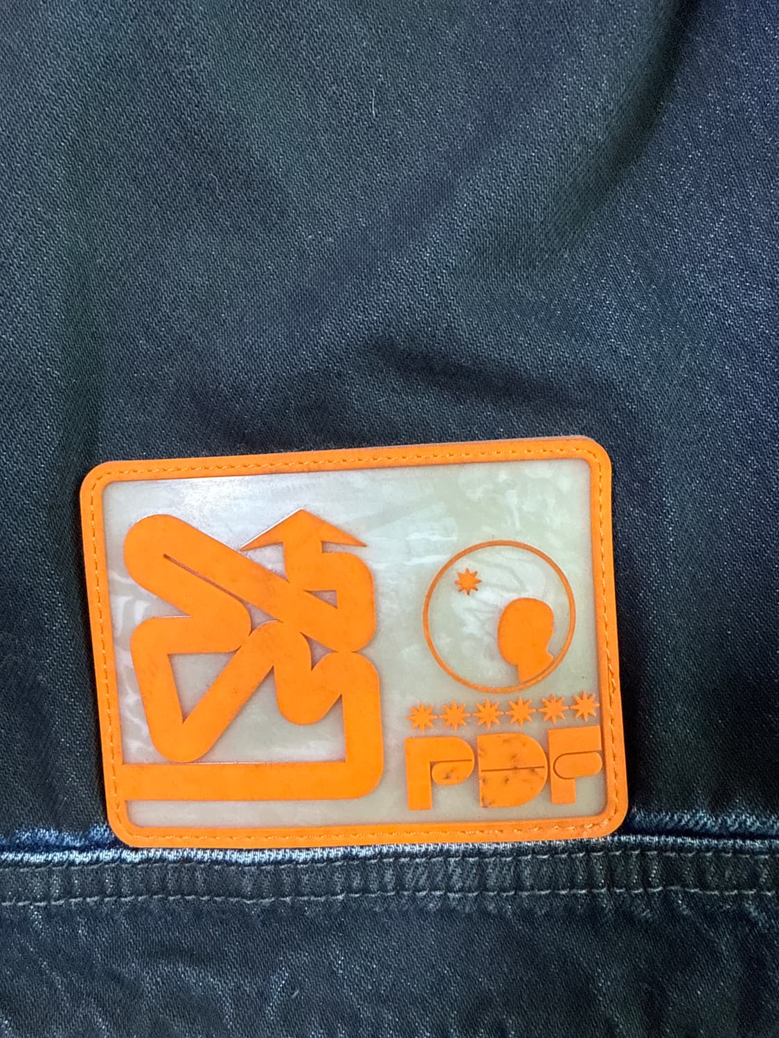 PDF 채널 / 리버시블 데님 페인티드 오버핏 풀오버 후디파카 상품이미지7