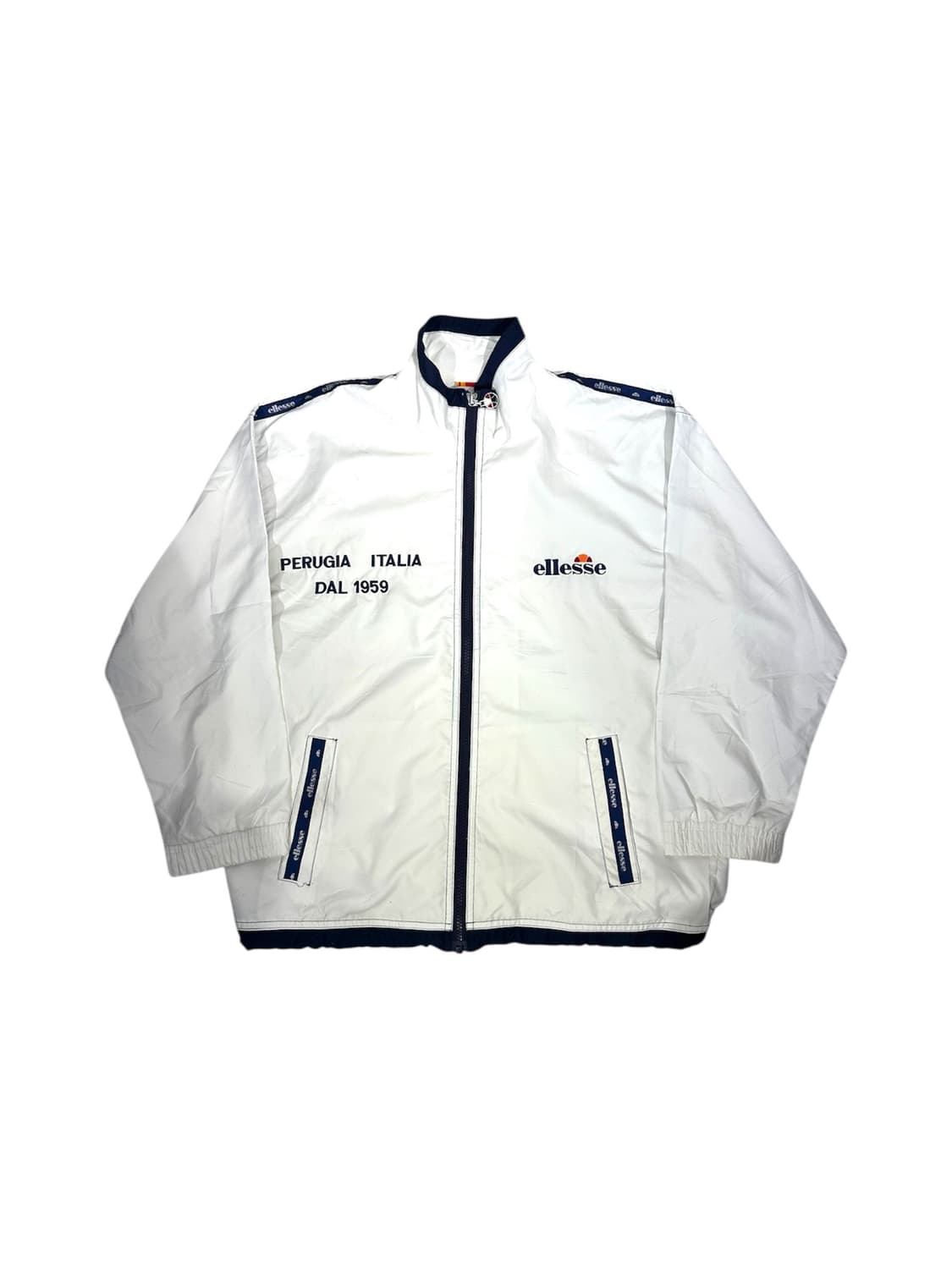 엘레쎄 화이트 블랙 사이드 라인 트랙탑 져지 상품이미지5