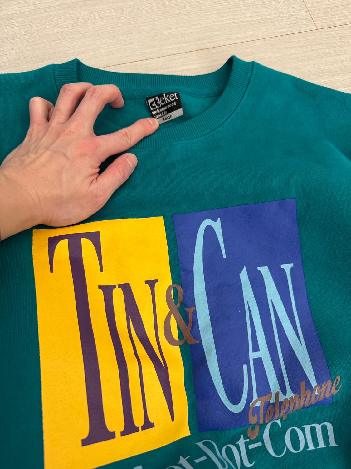 테켓 예스아이씨 스웻 맨투맨 L,XL 상품이미지2